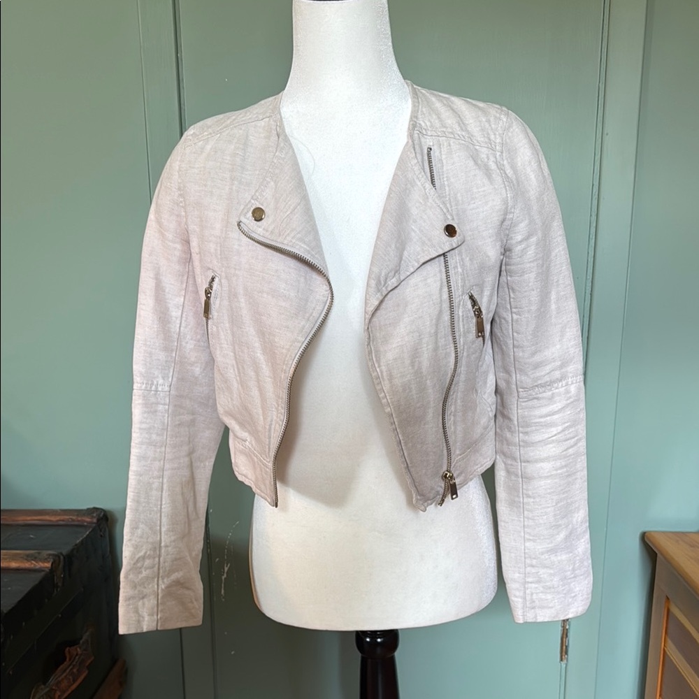 Women's Cream Jacket size 2 H&M